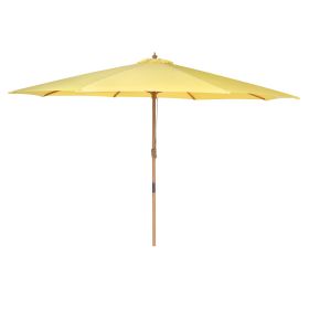 13FT Wooden Patio Umbrella, Yellow
